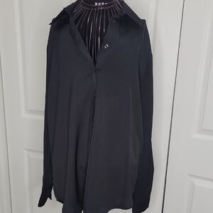 Crescent Women's Elegant Dress Blouse With Open Back. Size Small
